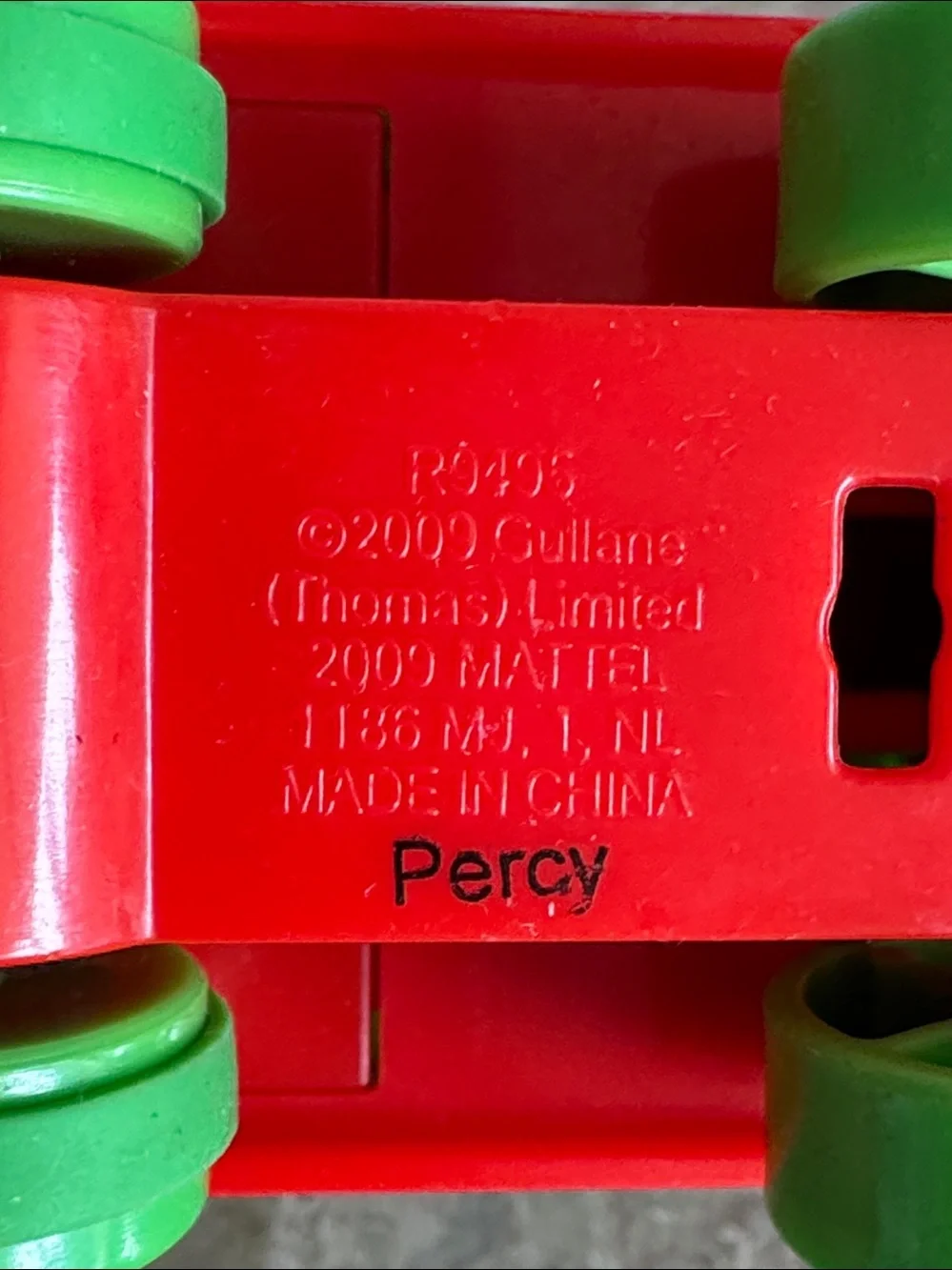 Mattel 2009 Percy train pull back toy engine from Thomas and Friends